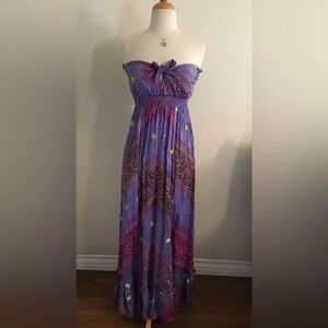 Seneca Moss Silk Dress Size Small